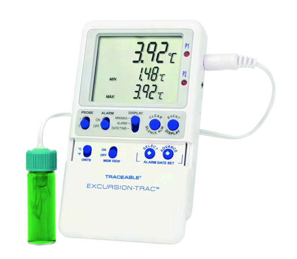 Cole-Parmer Data Logging Thermometer with Excursion Tracking and 1 Vaccine Bottle Probe