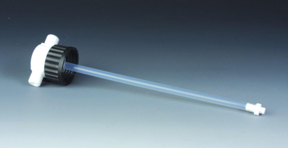 Bohlender Scrubber Adaptor for Bottles GL 45, 2 x GL 18, PTFE, PPS