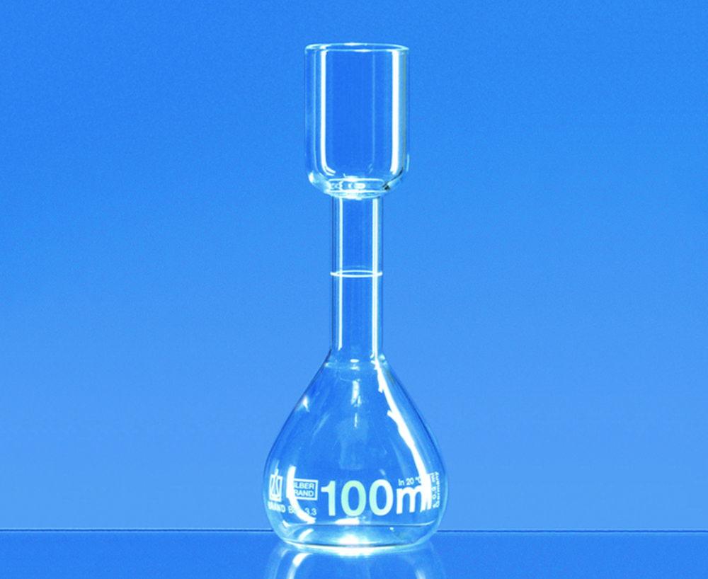 BRAND Volumetric Flasks, Cap 200 mL, Appr. Kohlrausch, DURAN SilberBRAND, Class B