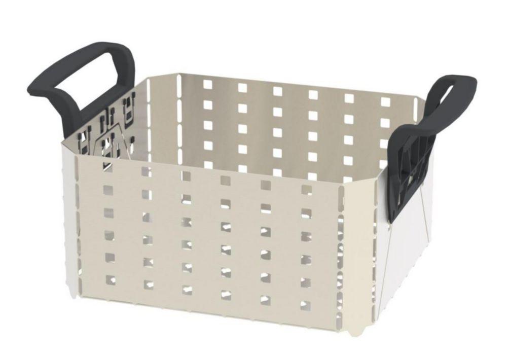 Elma Modular Basket System Made of Stainless Steel with Plastic Handles, Size 180, Inside Dimensions (W/D/H): 280/255/135 mm