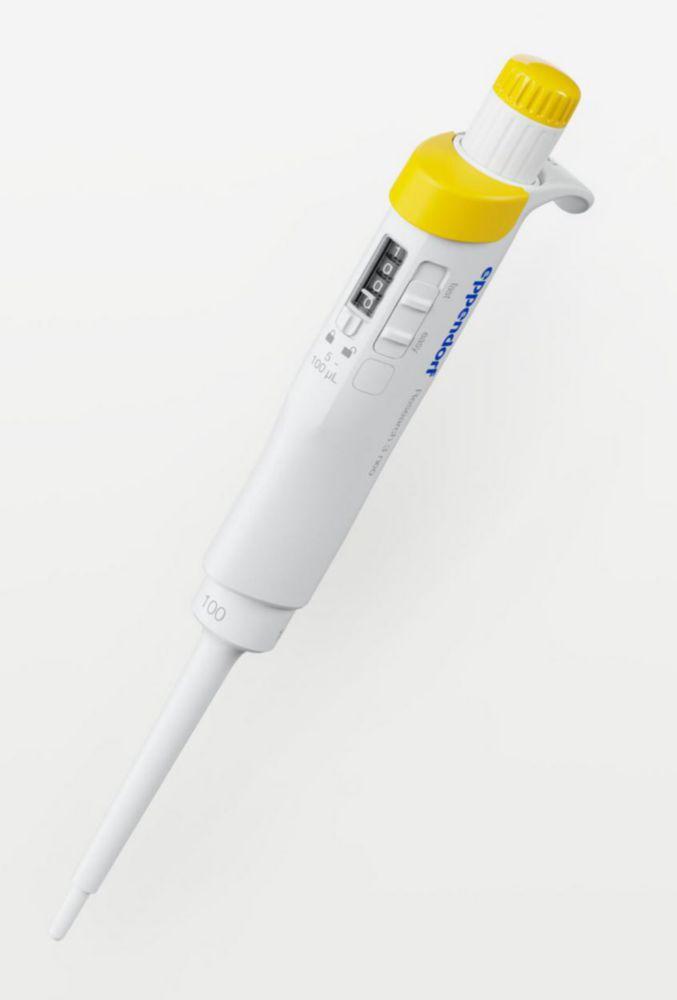 Eppendorf Exchange Pipette, Research® 3 Neo BASIC, Single-Channel, Variable, 5–100 µL, Yellow