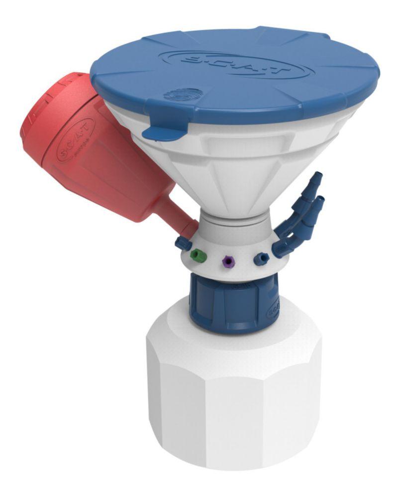 SCAT Universal Waste Hub "JAN" – B83 Safety Funnel, 4x 1.6/2.3/3.2 mm OD