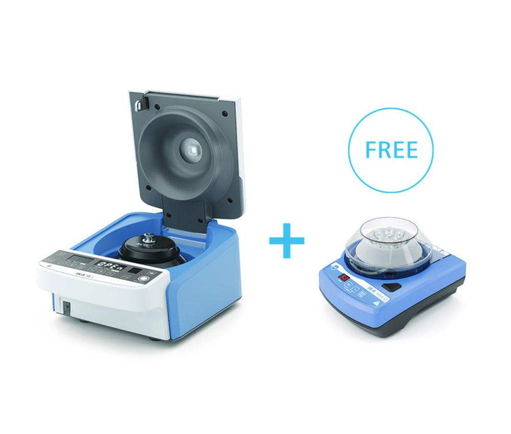 IKA Centrifuge Combo Solution Package CH IKA G-L Midi centrifuge (with 12 × 2 ml rotor) + IKA mini G Mini centrifuge CH power cable
