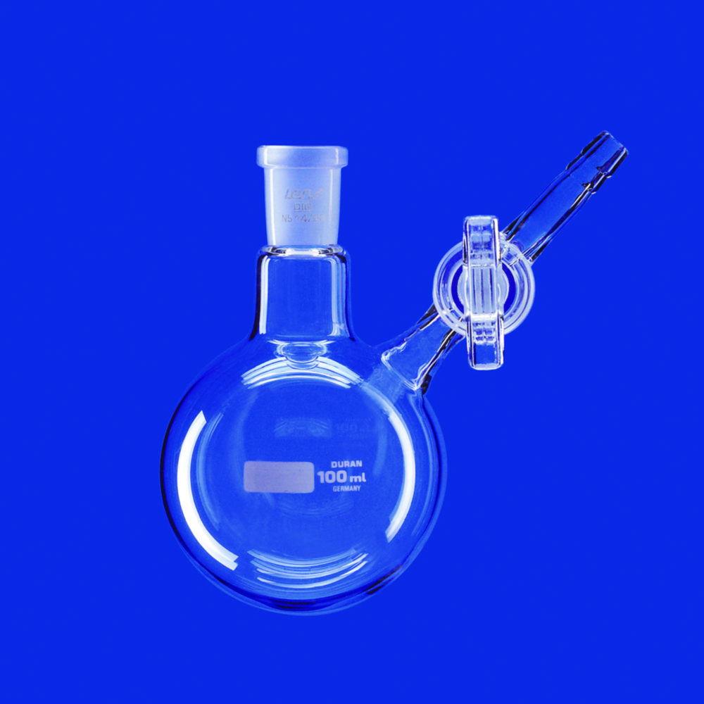 Lenz-Laborglas Nitrogen Round-bottom Flasks (Schlenk Flasks), Socket NS 29/32, Cap. 50 ml, Cap. 2000 ml

