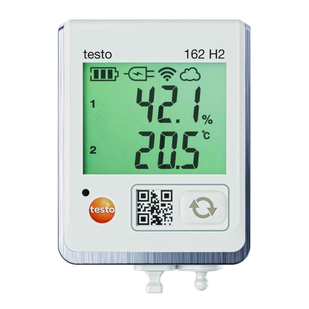 Online Data Logger testo 162 H2 w. display and connections for temperature and humidity probes