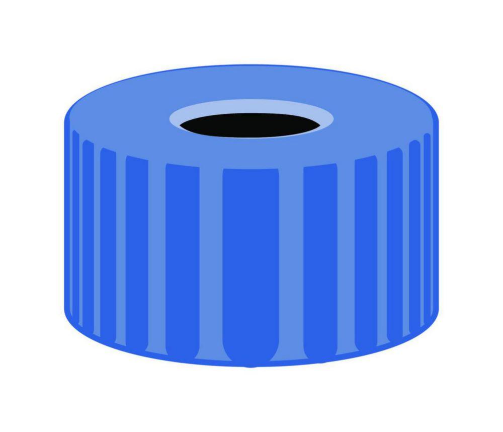 Macherey-Nagel Screw Cap PP N9 Without Sealing Disk Blue Center Hole (Pack of 100)

