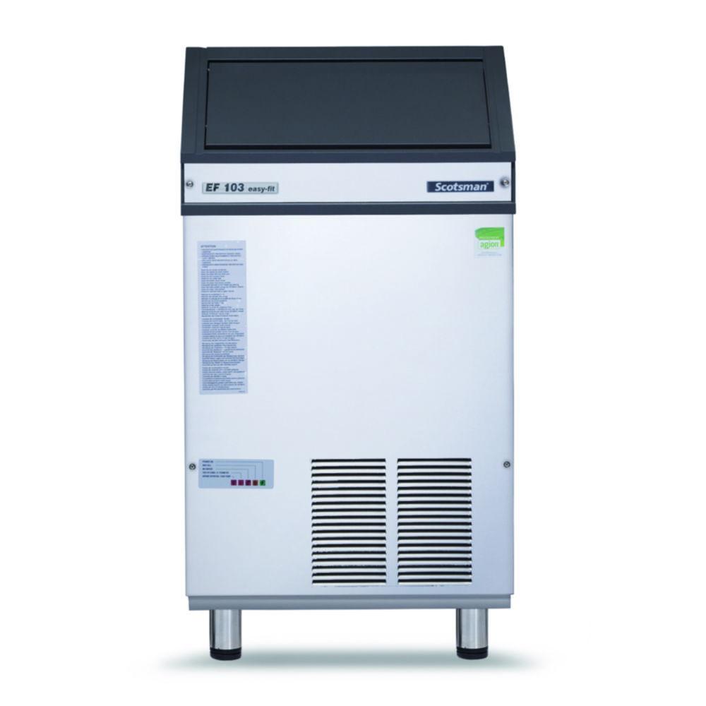 Flake-ice maker EF 127 AS* OX 126 kg/24h power, with PWD system, stainless steel, air cooled, 40 kg storage