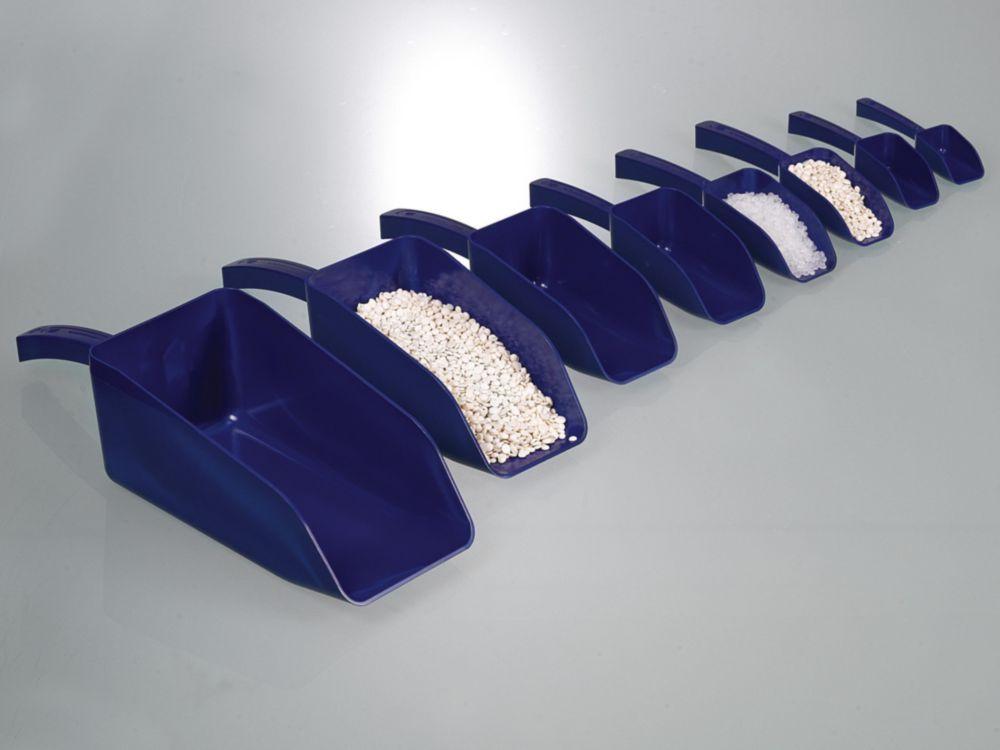 Bürkle SteriPlast Scoop 250 ml, PS, Length 232 mm, Blue, Detectable, Pack of 10