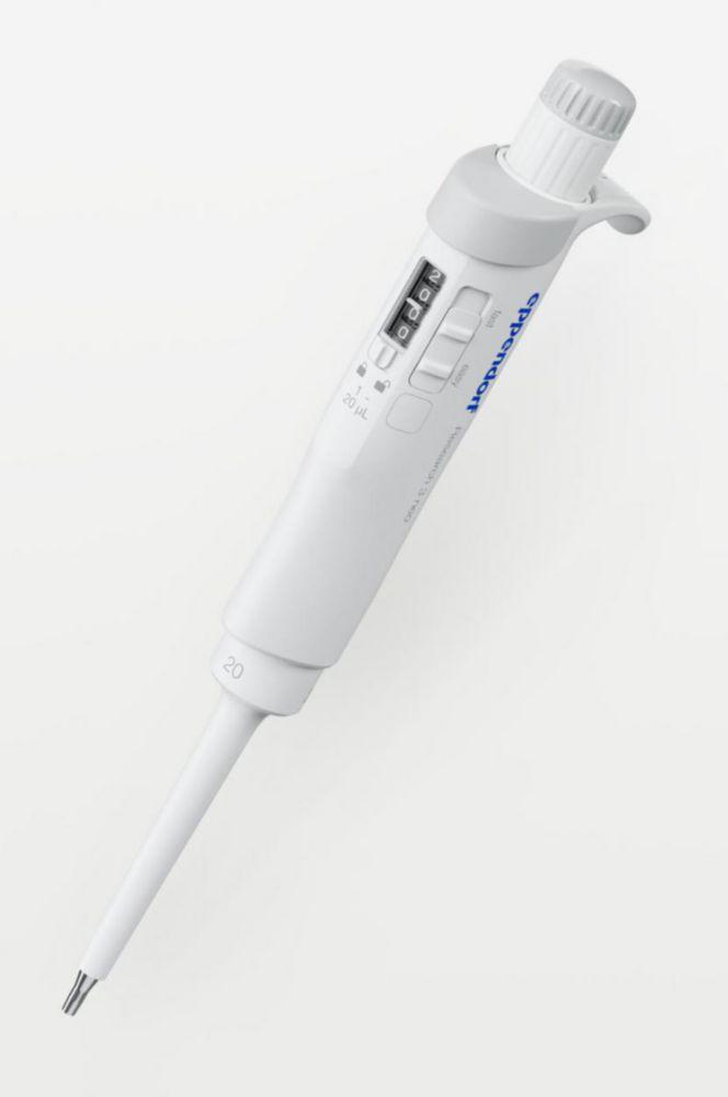 Eppendorf Exchange Pipette, Research® 3 Neo BASIC, Single-Channel, Variable, 1–20 µL, Light Gray