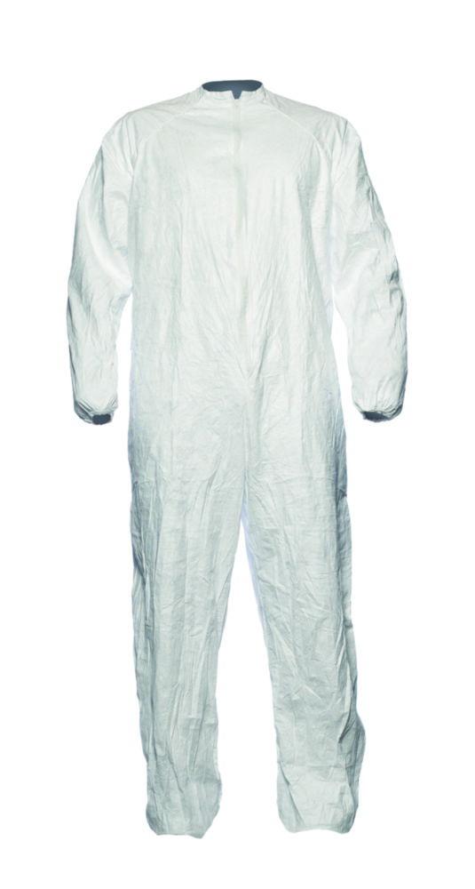 DuPont Tyvek® IsoClean® Cleanroom Coverall, Model IC 183 B WH DS, Size M, Without Hood