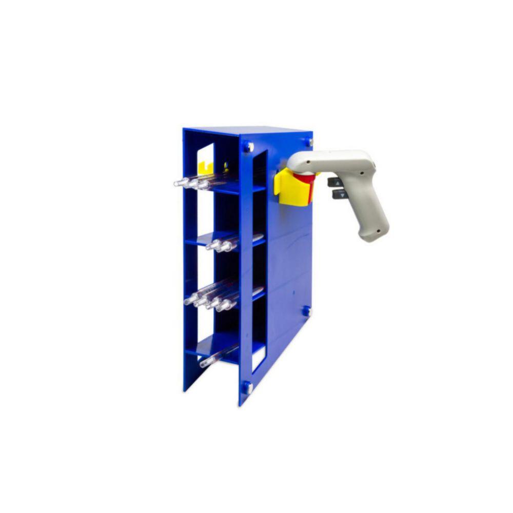 Heathrow Scientific Magnetic Pipette Rack – Blue, 4 Compartments