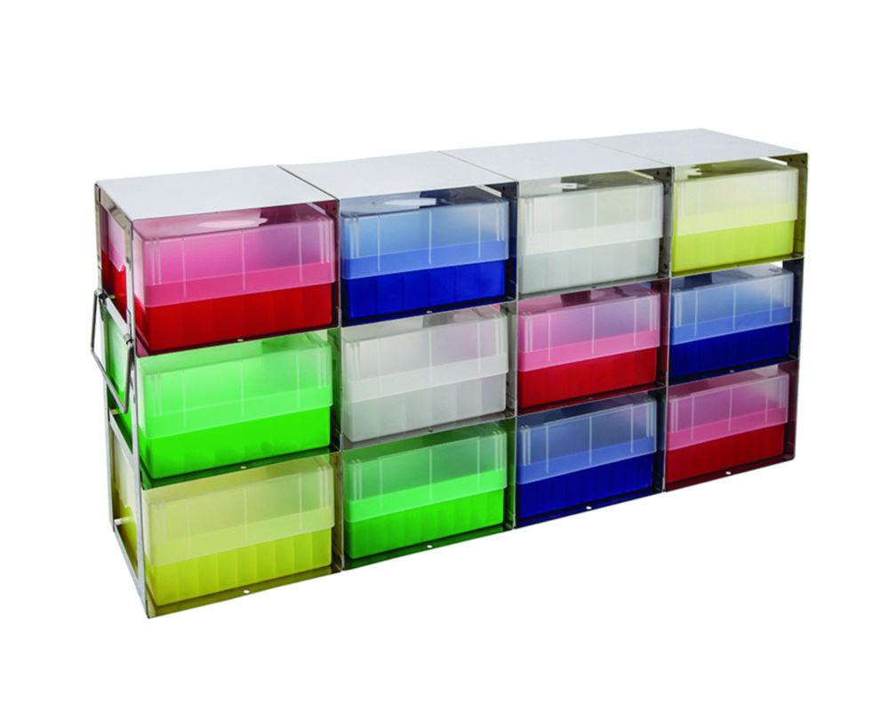 Ratiolab Cryo Rack For Freezer Cabinet, 4x3 Shelves, 566 x 140 x 240 mm

