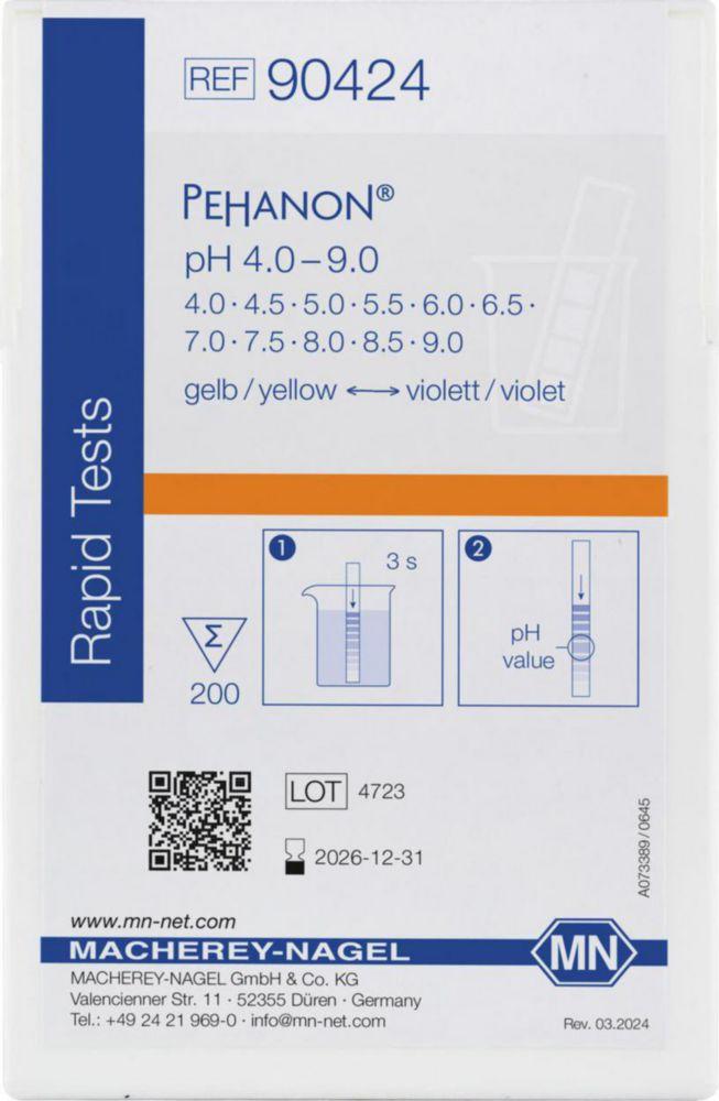 Macherey-Nagel PEHANON Indicator Paper 4.0-9.0 Pack of 200 Strips