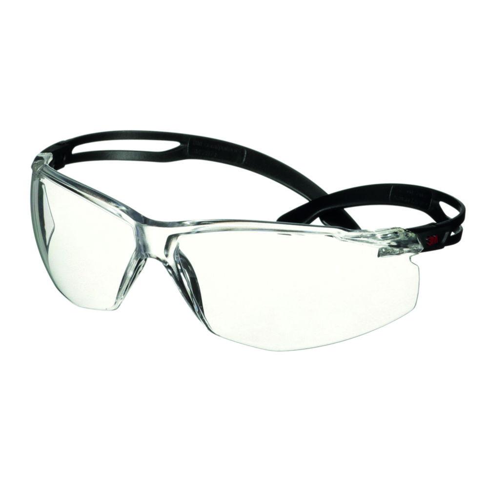 3M™ SecureFit™ 500 Protective Goggles – Anti-Scratch & Anti-Fog, Transparent Lens, Black Frame