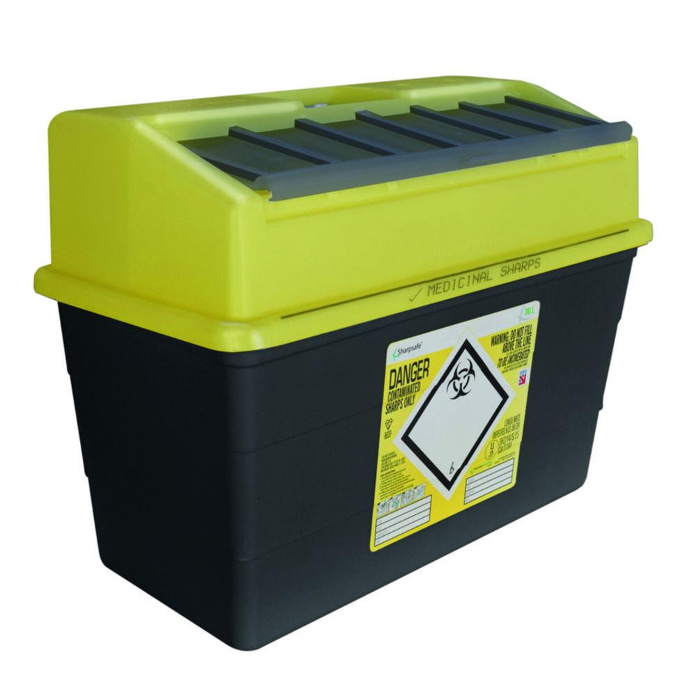 Hospidex Needle Sampling Container Sharpsafe 30.0 L Label UK

