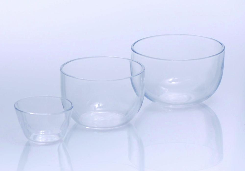 Quartz glass crucible 50 ml 60x38 mm, low form