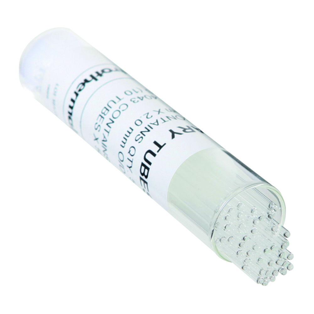 Cole-Parmer Glass Capillary Tubes Closed Both Ends (15 mm OD, Pack of 100)