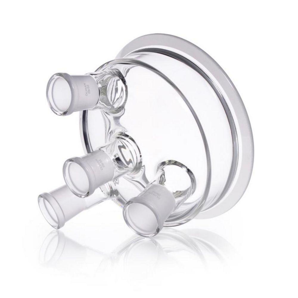 DWK Duran Flat Flange Lid DN 150 with 4 NS 29/32 Necks

