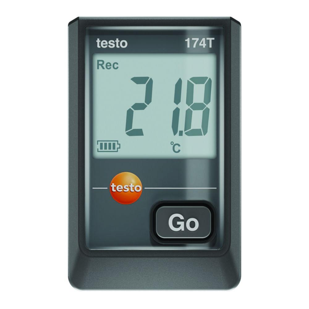Testo Mini Temperature Data Logger 174 T with USB-C Interface and Software (Black)