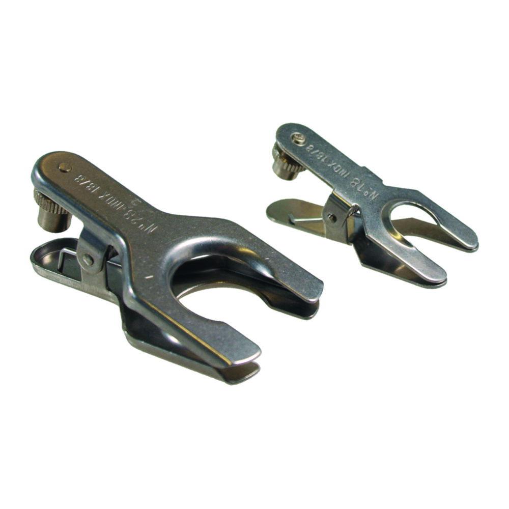 LLG Fork Clamp Stainless Steel for Spherical Joints S19 with Setting Screw