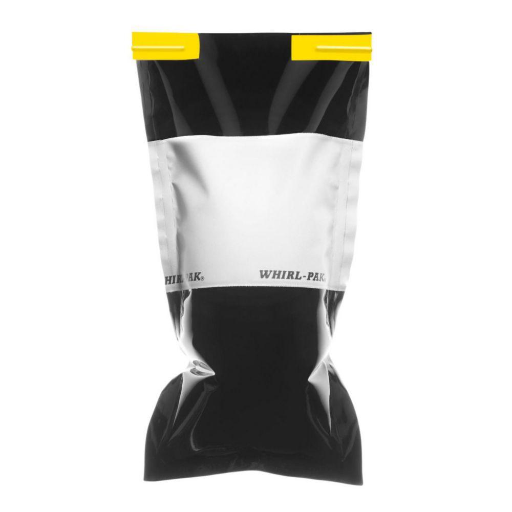 Whirl-Pak® Black bags 75x185 mm with writing field, PE, capacity 118 ml, pack of 500