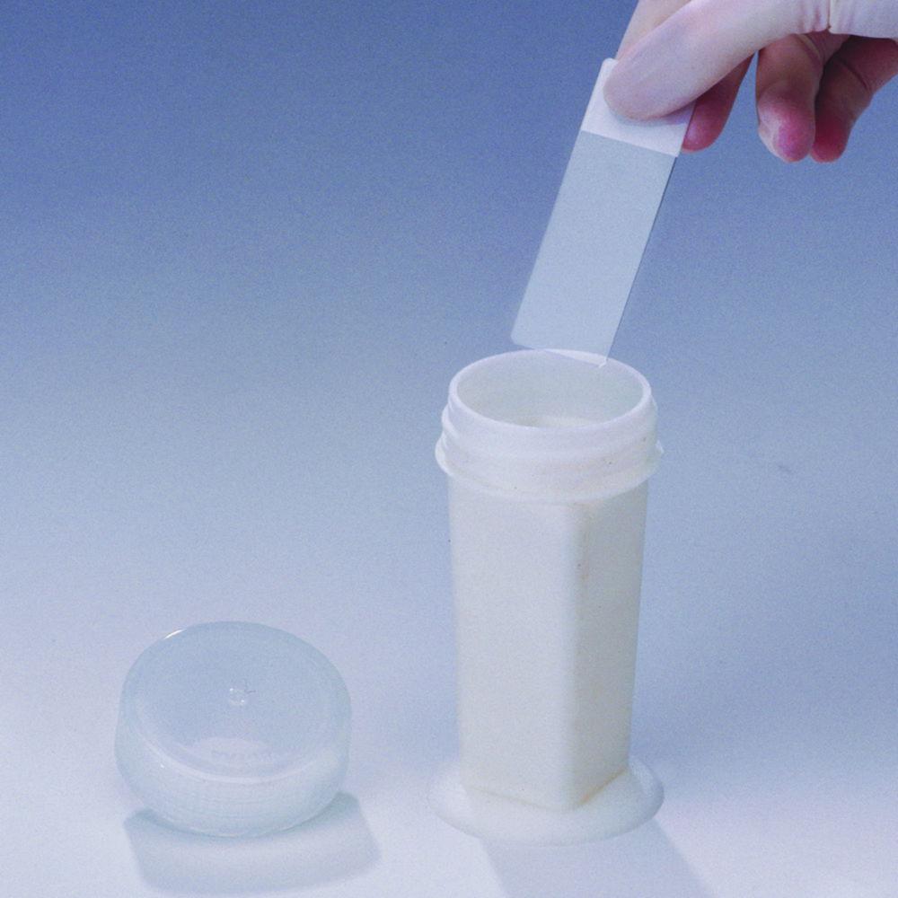 Bel-Art Colouring Cuvette Acc. Coplin 10 OT, 25 x 75 mm, with Screw-Cap - F44208-1000