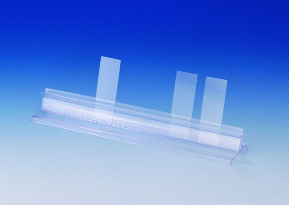 Bel-Art Microscope Slide Holder, Plastic, 250x50x30 mm