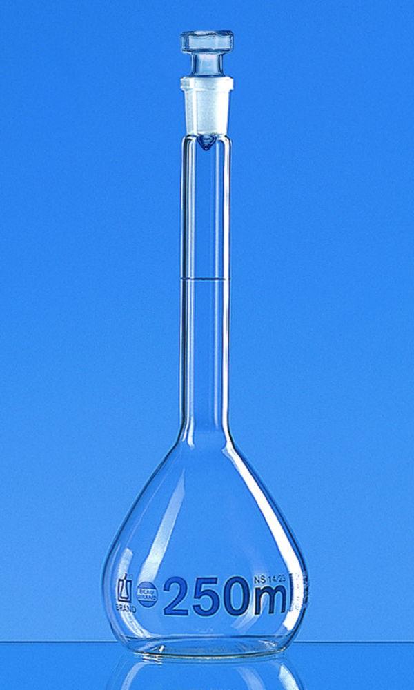 BRAND Volumetric Flask 20 mL, BLAUBRAND Class A, with Glass Stopper (Pack of 2)

