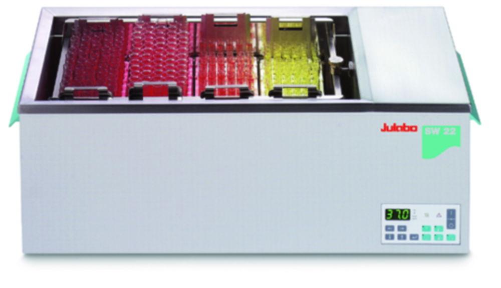 Julabo Shaking Waterbaths, 200 x 300 x 500 mm, 40-200 rpm, 22° - +90°C: 0.3K, Without Accessories, 230V/50-60Hz, Type F