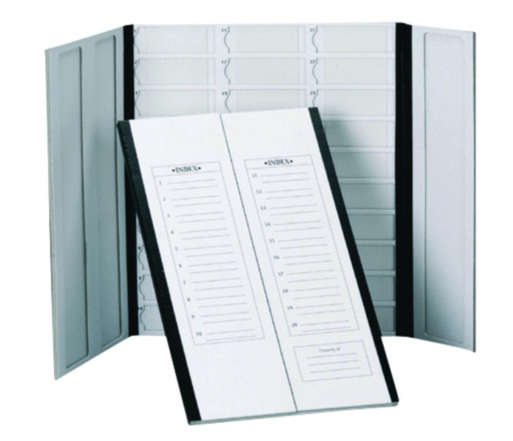 Heathrow Scientific 30-Place Cardboard Slide Tray (Black Trim) – 281 x 328 x 10 mm