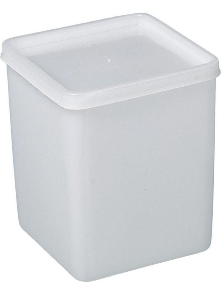 Bürkle All-Purpose Can Square, 1000 ml Suitable for Freezing, 103x103x130 mm, PE Transparent