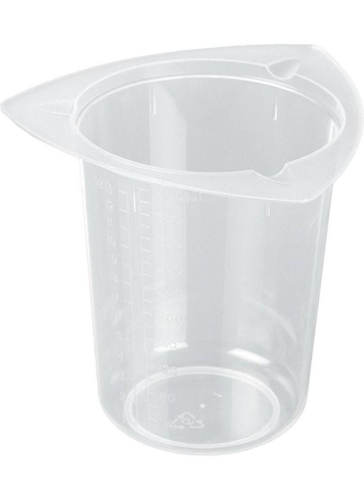 Bürkle Universal Measuring Beaker with Drain Lips, PP, Contents 400 ml, Graduation 20 ml