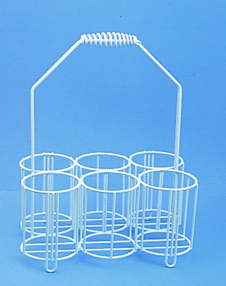 Württ Bottle Carrier PE-Coated Wire for 4 x 250 ml Bottles (80 × 80 mm Compartments)

