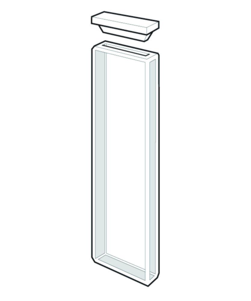 Starna Scientific Ltd. Macro Cell Type 1 1mm Optical Path Length Quartz Glass 400µL Non-Sealing PTFE Cover