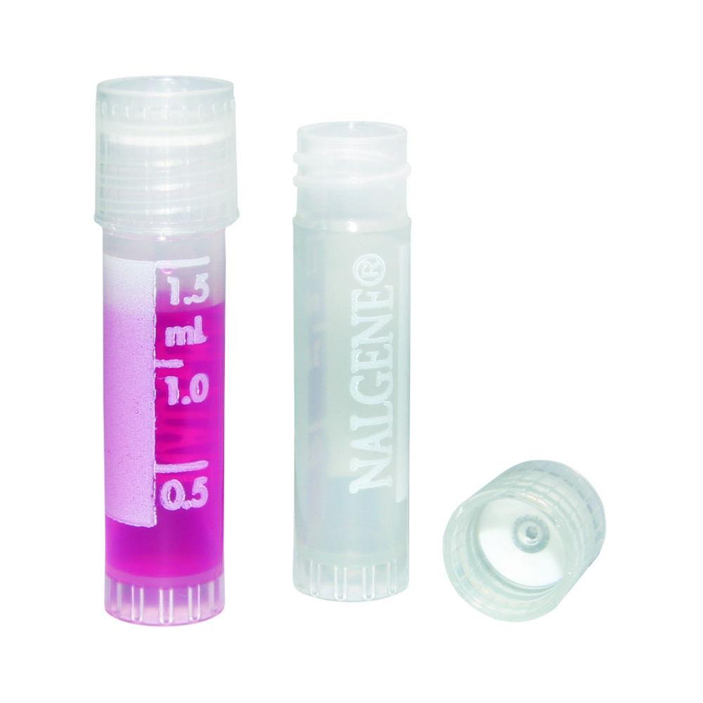 Thermo Nalgene Cryovials 1.2 mL PP Clear, External Thread with Stand Foot & Write Area, Sterile, Pack of 500