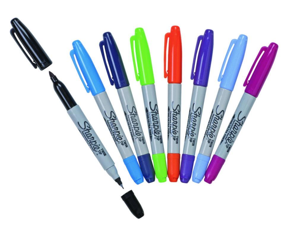 Heathrow Scientific Sharpie Dual Tip Permanent Marker Set – 8 Assorted Colours (Pack of 8)