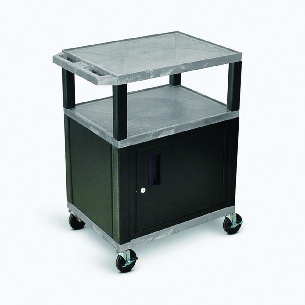 Langkavel Laboratory Trolley WTLK 26 C, Green 46x61x66 cm, 2 Trays including Black Cabinet