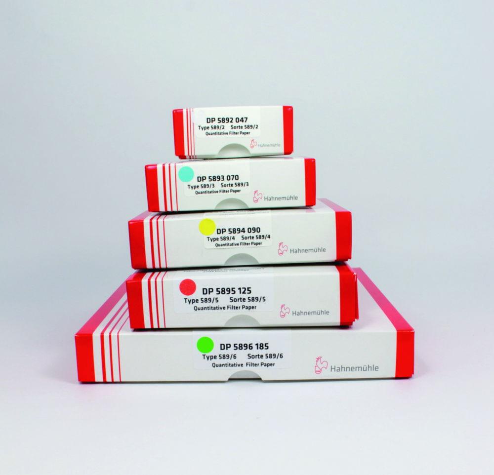 Hahnemühle Filter Circles 589/3, 125 mm Blue Quantitative Filter Paper, 84 g/sqm, Pack of 100