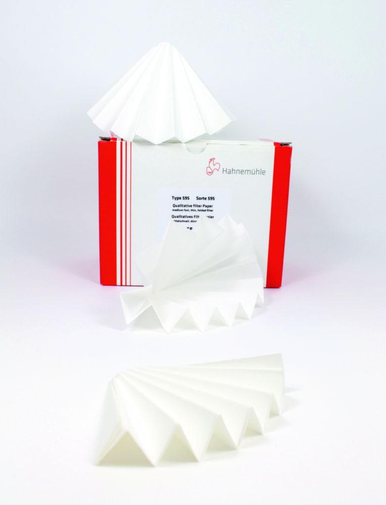 Hahnemühle Folded Filters 595, 110 mm Qualitative Filter Paper, 68 g/sqm, Pack of 100