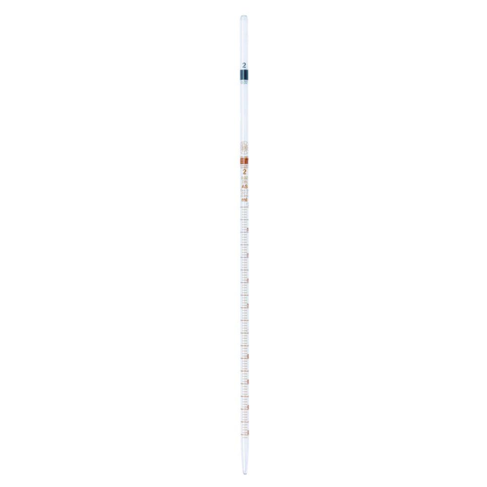 Hirschmann Pipette 0.5:0.01 ml, 360 mm, Class AS, Conformity Certified, Amber Graduated, with Dated Batch Identification