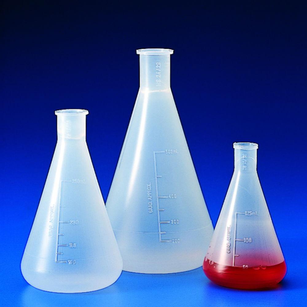 Kartell Erlenmeyer Flask 1000 mL Graduated PP NS 24/29 Narrow Neck Autoclavable