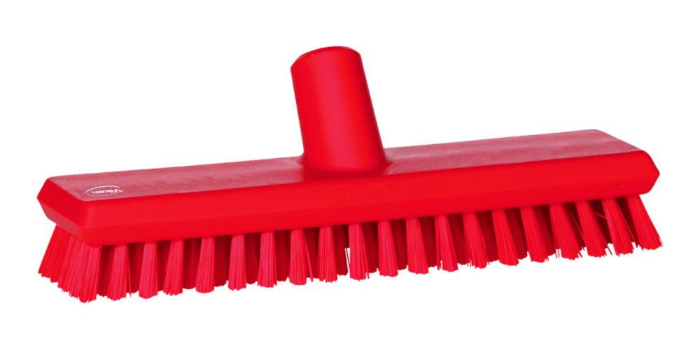 Vikan Deck Scrub Waterfed, 270 mm, Very Hard, Red

