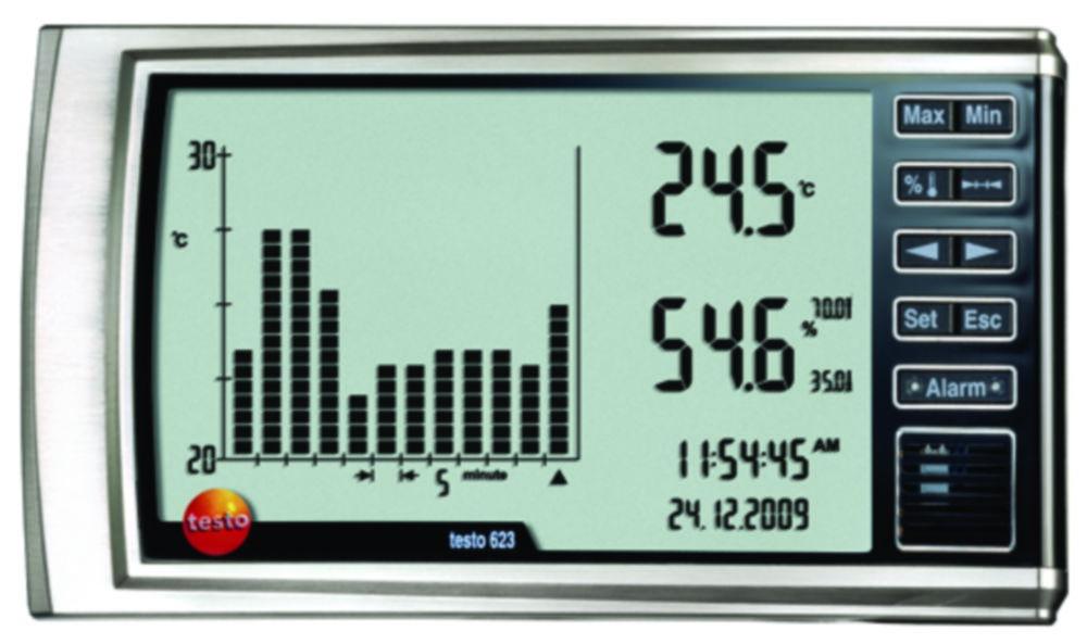 Humidity-/Temperature measuring unit testo 623, -10...+60°C, 0...100% rF  Battery
