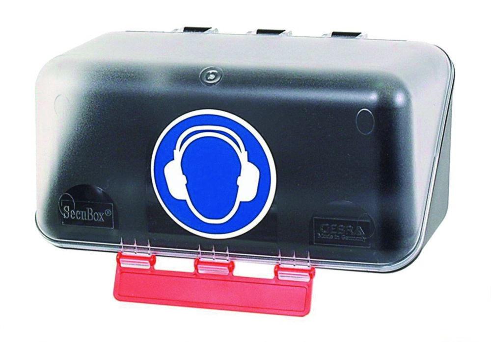 Gebra Secubox Mini, 23.6x12.0x12.0cm, Transparent – Ear Protection Storage