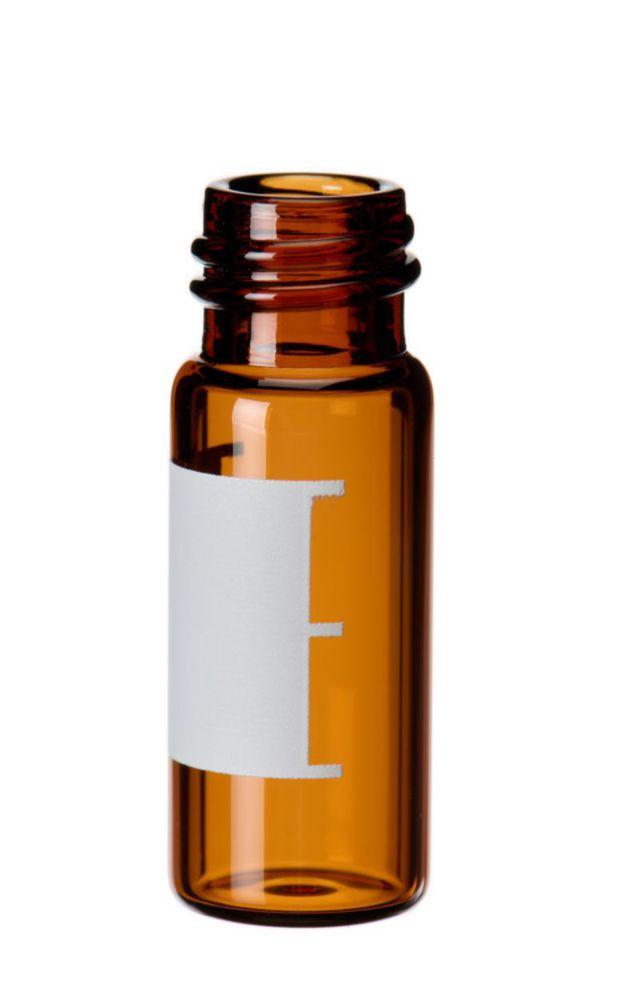 LLG Thread Bottles 1.5 mL Thread 10-425 32x11.6 mm Amber Glass Pack of 100