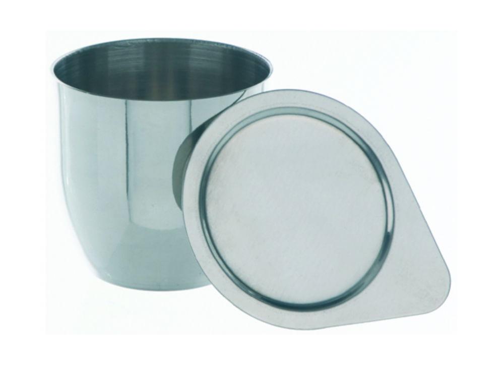 Bochem Nickel Crucibles, 99.5%, 50 mL, Type 2, 1.0 mm Thick, Without Lid