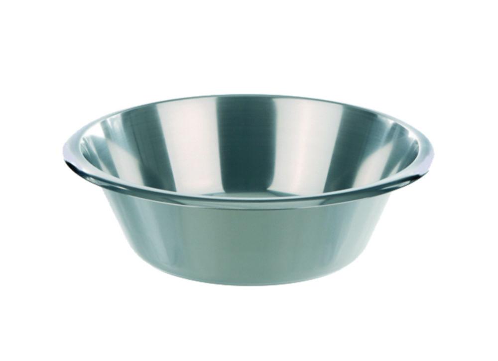 BOCHEM Laboratory Bowl 8 L, 18/10-steel, Diam. 320 mm, Height 145 mm, Type 1, Low Form