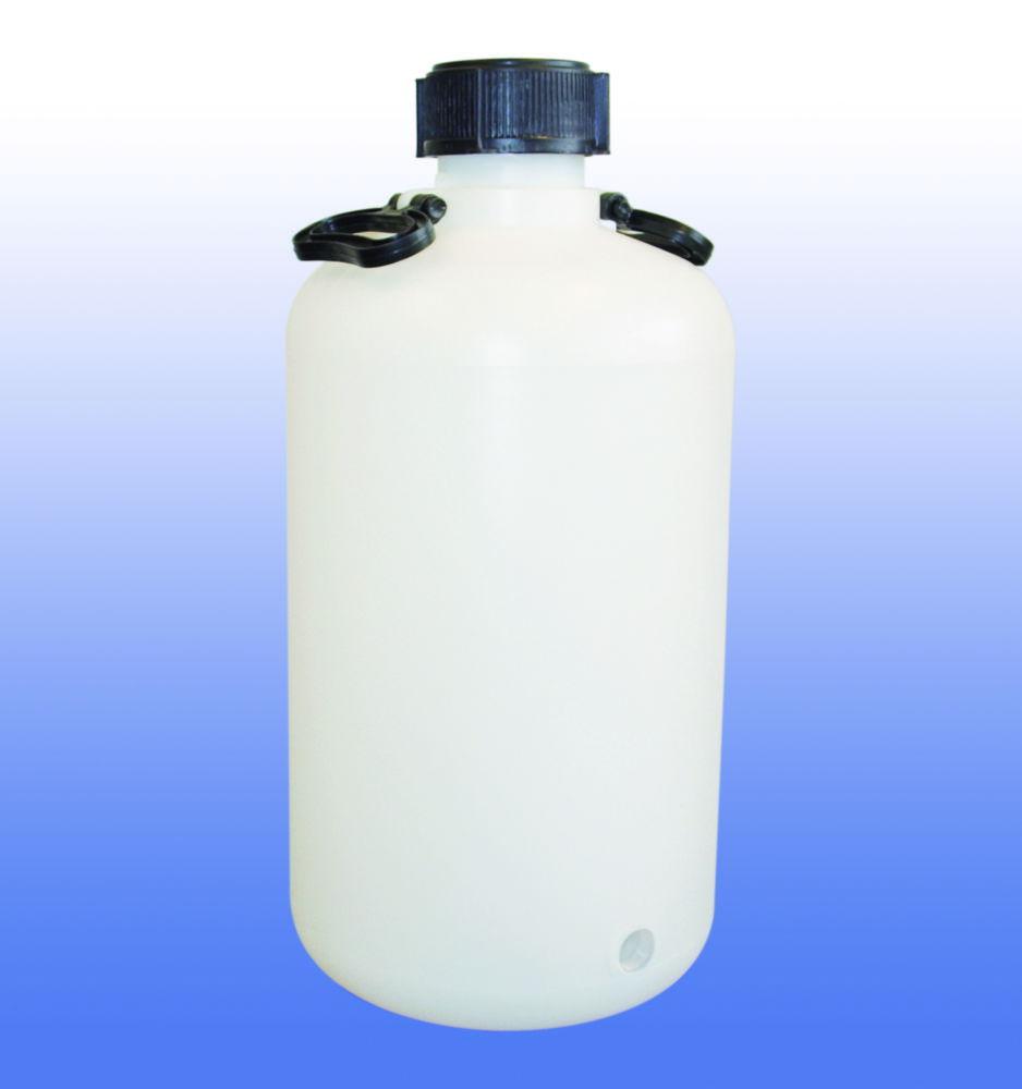 LLG Bottle (Carboy) 5 Ltr. Narrow Mouth, Ø 167 x H 355mm, Without Stopcock, HDPE