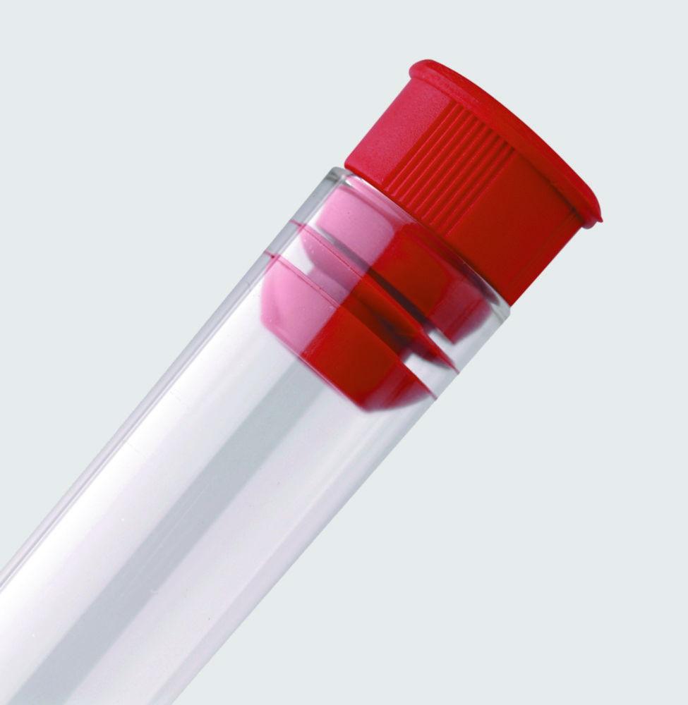 LLG Test Tube Stoppers, Red for 12-13 mm Ø, Pack of 100
