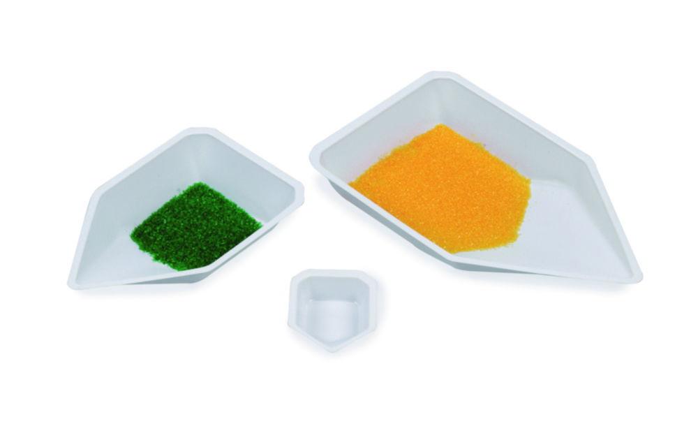 Heathrow Scientific Pour Boat Weighing Dishes, Small, White, 43 x 58 x 13 mm, Pack of 500